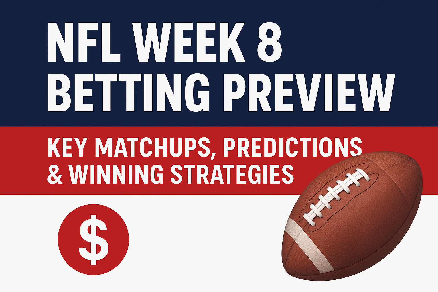 NFL Week 8 Betting Preview 2025: Key Matchups, Predictions & Winning Strategies